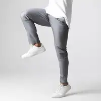 Men's Pants Active Chinos Comfortable Men Long Stylish Slim Fit Ankle Length Casual Soft Breathable Fabric Mid Waist Commuting W 2