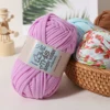 1pc 100g Thick Cloth Yarn Soft Colored Yarn for Hand Knitting Woven Bag Carpet DIY Hand-knitted Material 6