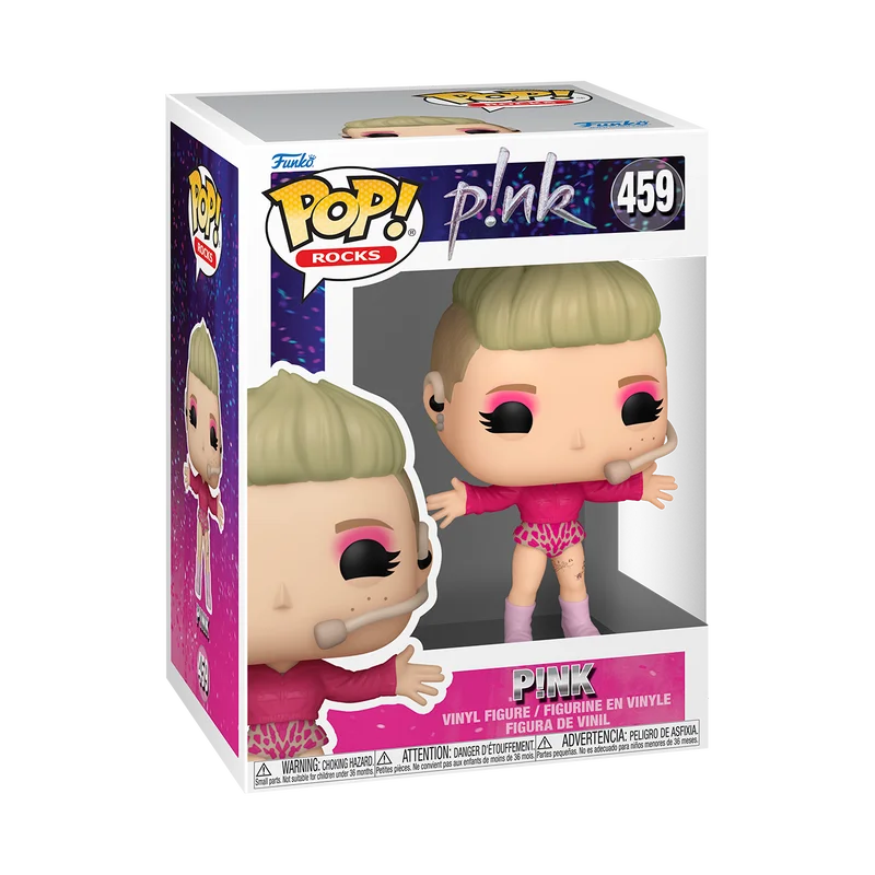 Funko Pop P!NK Action Figures Anime Pink Trustfall Tour Limited Edition Doll Model Cute Cartoon Vinyl Figure Collectible Gifts