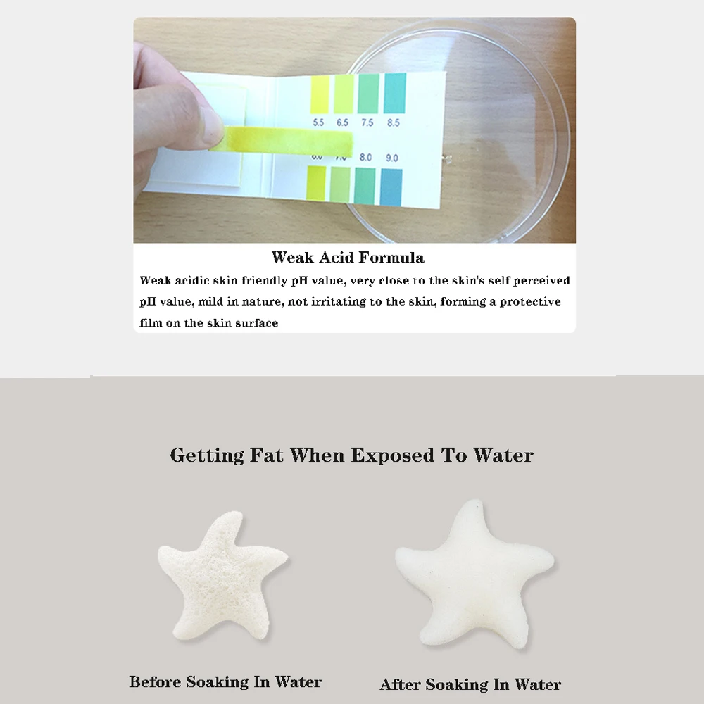 Baby Shower Sponge Baby Konjac Shower Sponge Newborn Face Washing Bath Rubbing