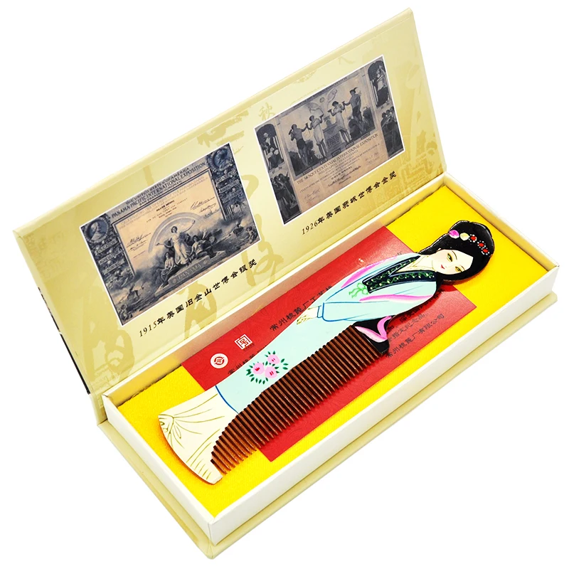

Chinese Style Featured Small Gift Hand-Painted Comb