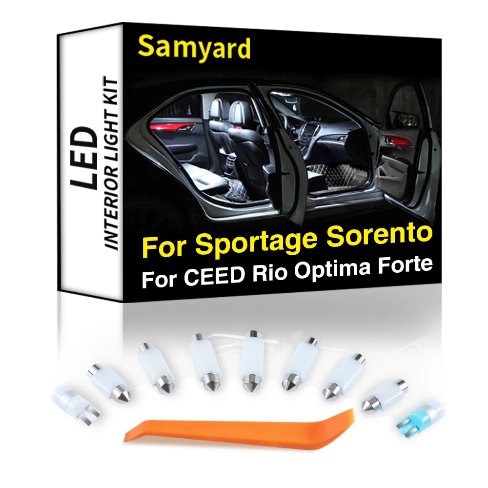 For KIA Sportage 2 3 4 Sorento JC XM UM CEED ED JD CD Rio 1 2 3 4 Optima Soul AM Forte Canbus Car LED Interior Light Kit