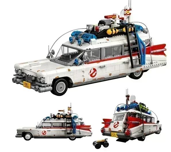 ECTO-1 크리에이티브 차량 빌딩 블록, 10274 벽돌 장난감 자동차 모델 자동차 키트, 성인용 선물, 2352 개
