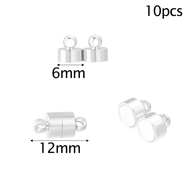 shapesbyX-3 Pieces 10mm Round Magnetic Clasps Opening Bracelet Jewelry