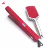 Straightener Iron & Paddle Brush Set Rhinestone Flat Iron& Massage Brush Kit planchas para el cabello& Cepillo Set 5