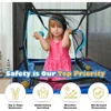 6FT Kids Trampoline with Horizontal Bar & Swing Rectangle Toddler Trampoline with Safety Net Outdoor/Indoor Trampoline for Kids 5