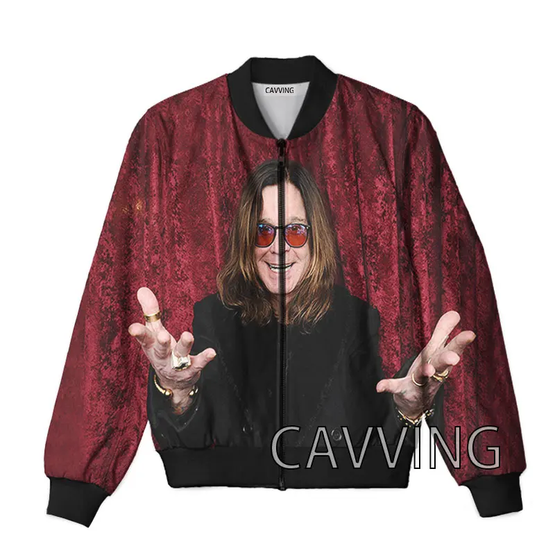 New Fashion Women/Men's 3D Print  OZZY OSBOURNE   Zipper Bomber Jackets Men Overcoat Mens Coat Zip Up Jackets  B03 3