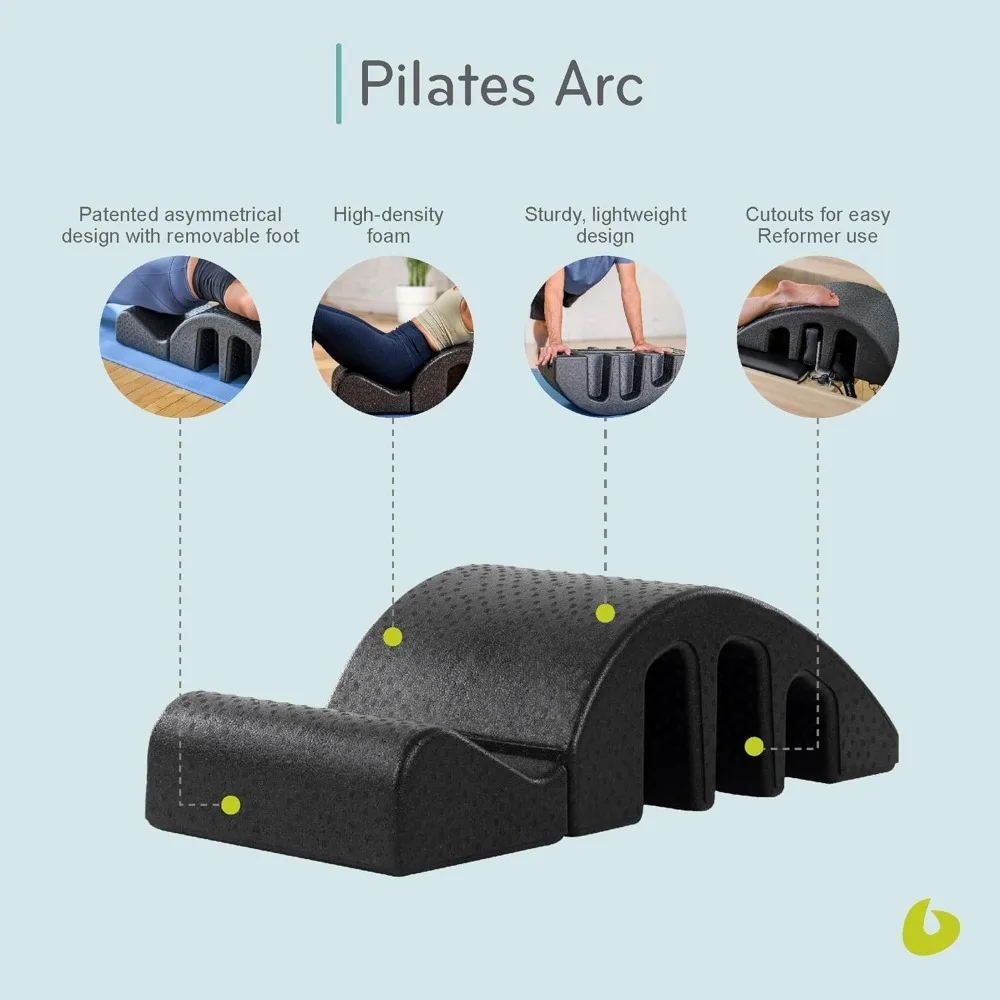 Pilates Arc, Step Barrel for Spine Exercises, Balance, Core Strengthening, and Stretching, Spine Corrector, Reformer Wedge 6