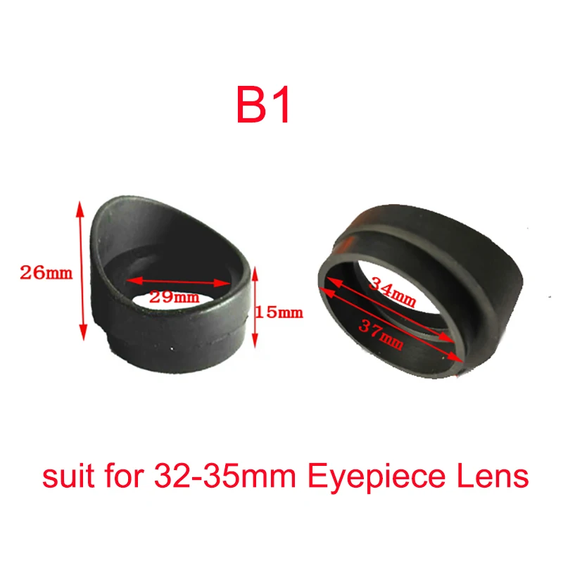 2PCS Various Biological Stereo Microscope Telescope Monocular Binoculars Use Rubber Eye Guards Cylinder Eye Shield Cups 4