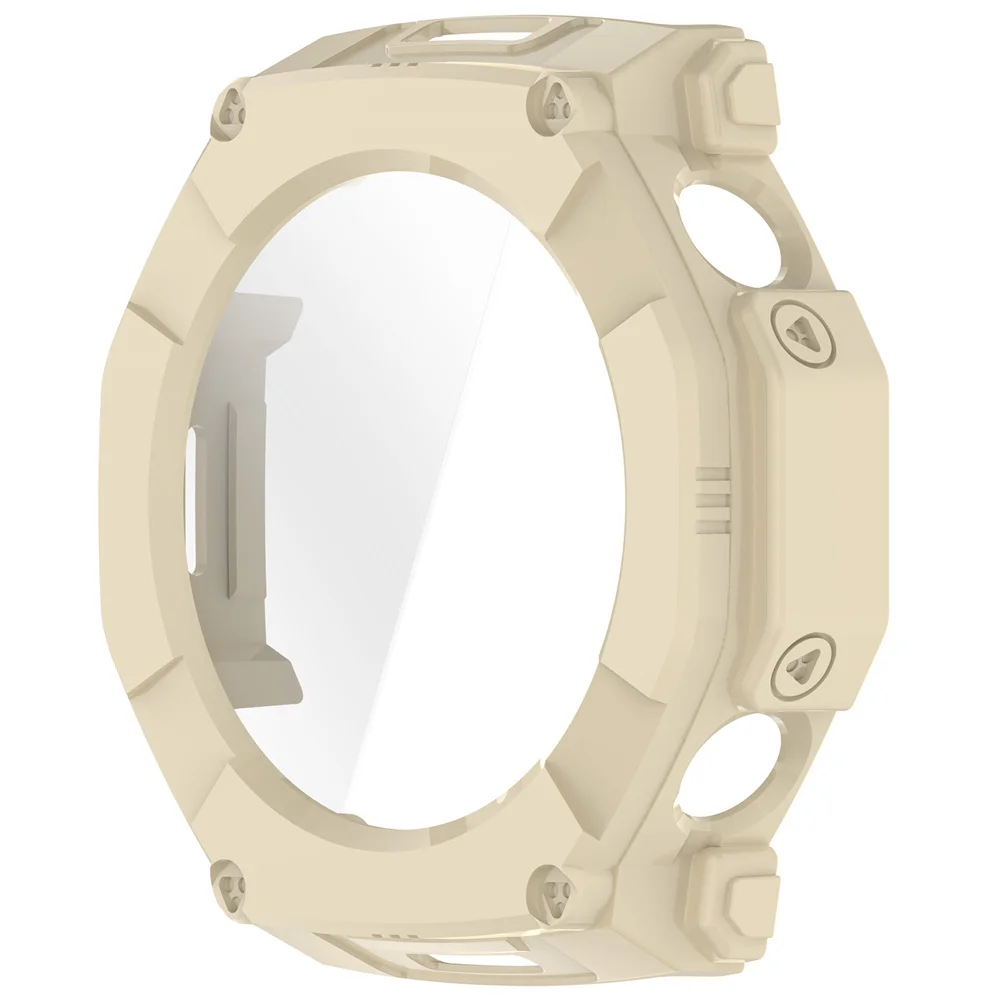 Amazfit T-Rex Ultra 2 51mm 시계 케이스 화면 보호용 고품질 강화 유리가 포함된 전체 커버리지 PC 하드 커버