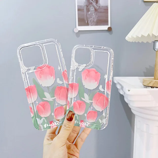 Casing motif bunga mawar, sarung HP untuk Xiaomi Redmi Note 12 Pro
