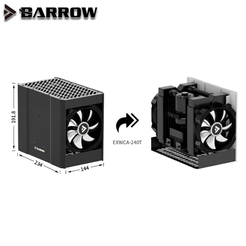 Barrow-水冷ドック,デュアル240および360mmラジエーターと互換性があり 