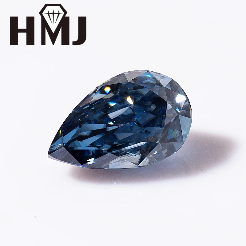 

HMJ 0.3ct To 6ct D Color Moissanite Loose Stone Pear Cut Gemstones Beads Loose Diamond Pass Tester Gems Stone For Jewelry Making