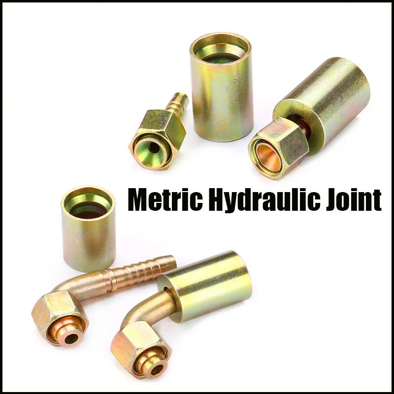 1setHydraulicHoseConnectorJointMetricM10M42toPipe6mm25mm