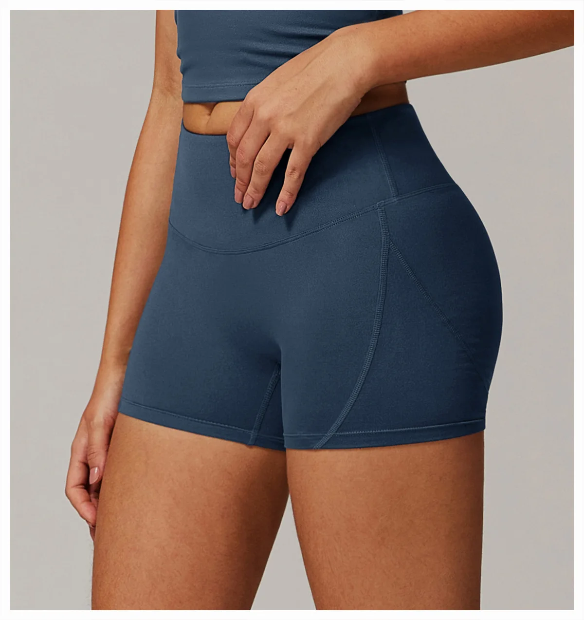 2025 New Yoga Shorts For Women High Waist Lift Sports Outerwear Running Workout Shorts 9152