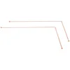 Copper Dowsing Rods - 99.9% Pure Copper 2PCS Divining Rods Energy Water Witching Detector 2