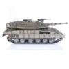 Merkava 1/16 Heng Long RC Battle Tank TK7.1 Military Full Metal Chassis Model IDF MK IV FPV Body Light Smoking Toys 3958 TH22679 4