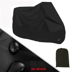 Waterproof Dustproof Motorcycle & Scooter Protective Cover - 2XL  211 - 220cm (Black)