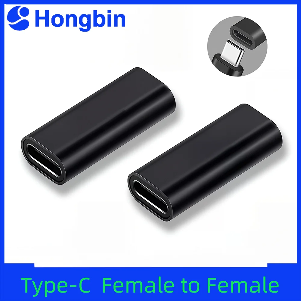 Dual USB C 3.1 Female Coupler Adapter for Seamless Type C Cable Connection
