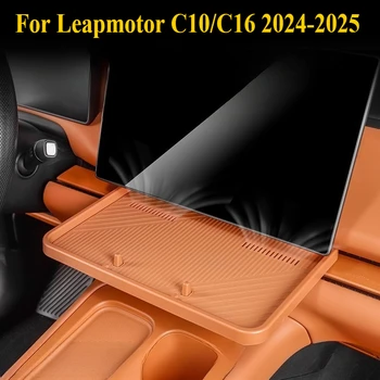 For Leapmotor C10/C16 2024-2025: Silicone Dashboard Tray - Food-Grade Organizer w/Non-Slip Base & Phone Slot (OEM Fit)​ 1