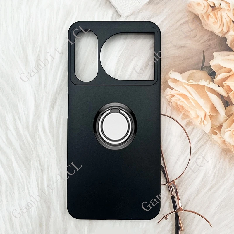 Enhanced Shockproof Phone Case with Back Ring Holder for 6.7 Devices – Soft and Durable Protection