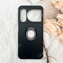 Enhanced Shockproof Phone Case with Back Ring Holder for 6.7 Devices - Soft and Durable Protection (Ring Case Black)