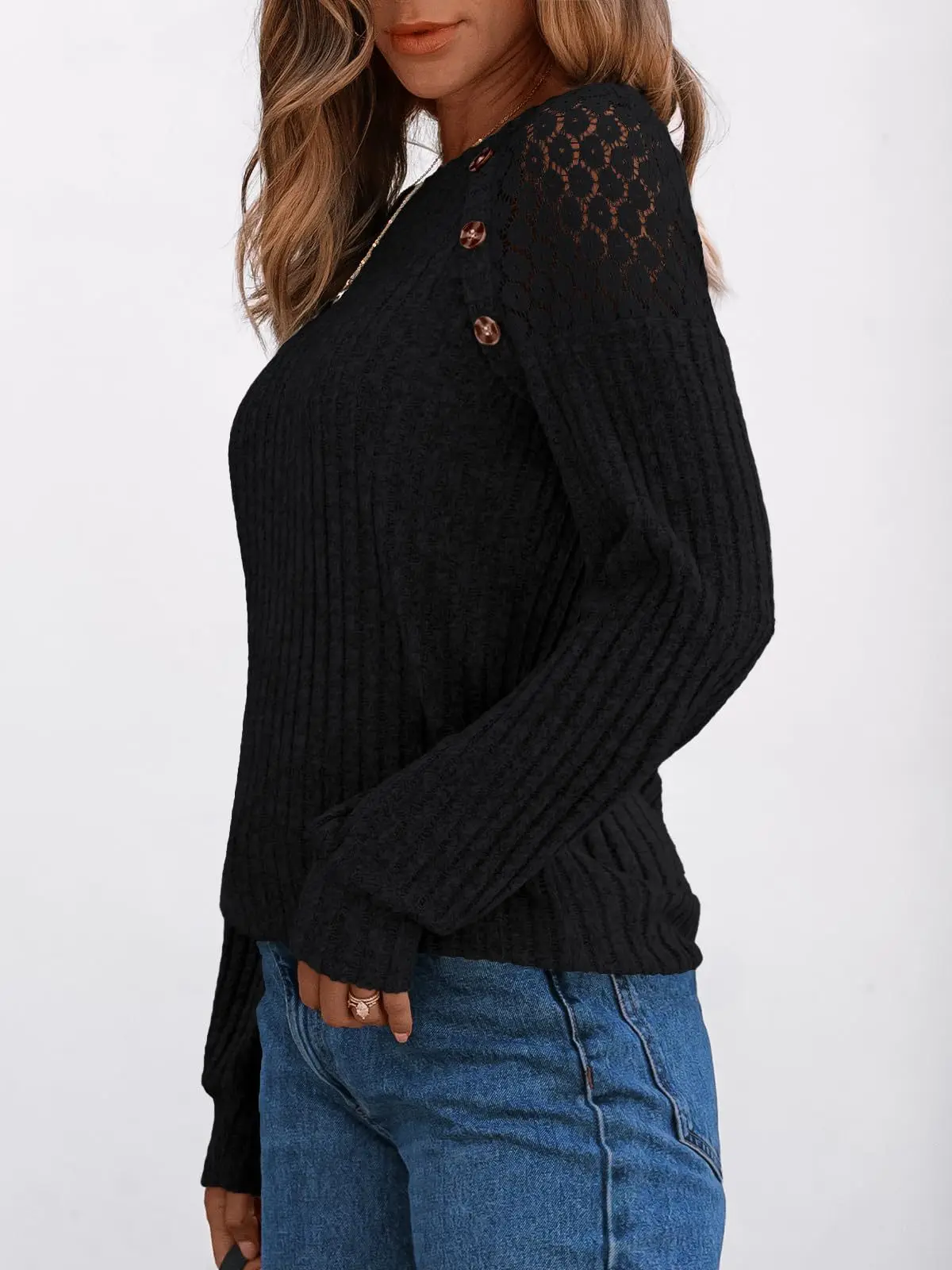2025 New Autumn Women's Blouses Elegant Fashion Lace Hollow Out Patchwork Button Shirts Loose Casual Long Sleeve Pullover Tops