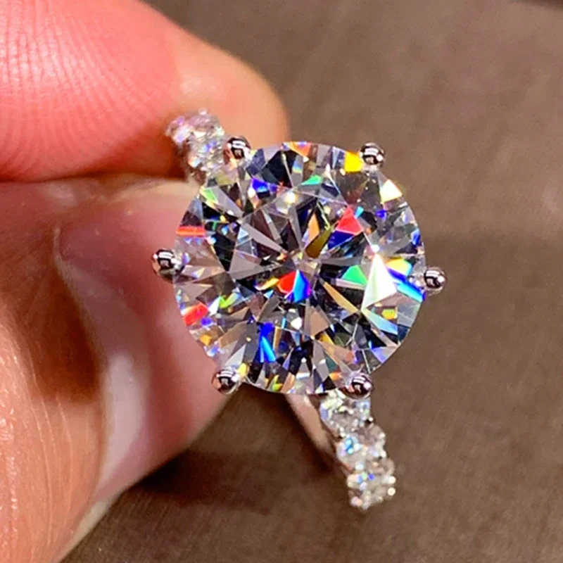 Wedding Rings Silver Ring Womens Ring Cubic Zircon Ring Jewelry Rings Ring Jewelry Luxury Cubic Zirconia Engagement Rings for Women
