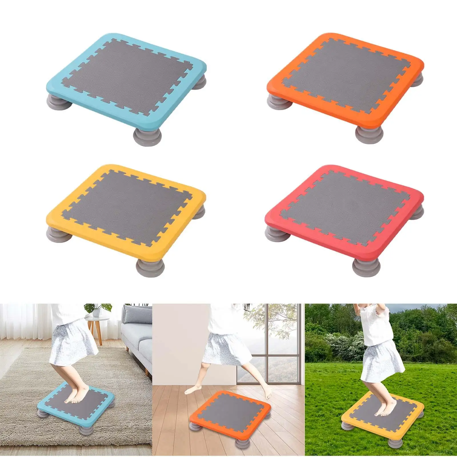 

Durable Kids Trampoline Sensory Training Workout Jumping Toy Fitness Exercise