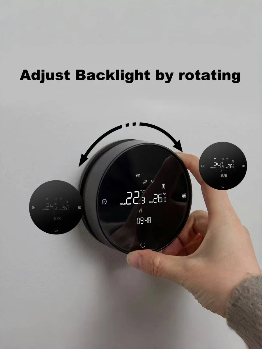 thermostat backlight adjustment