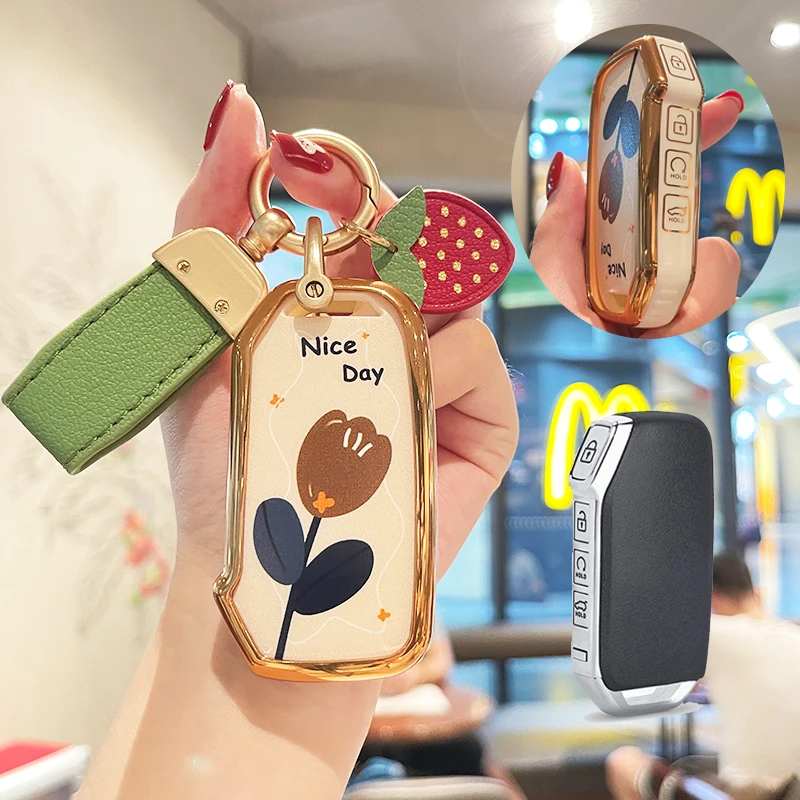 Per Kia Ray 2023 K7 2020 Cadenza 2020 Sportage Cerato K5 K8 Kia Sorento Soul Telluride 2022 4 Pulsanti Tpu Car Key Case Cover