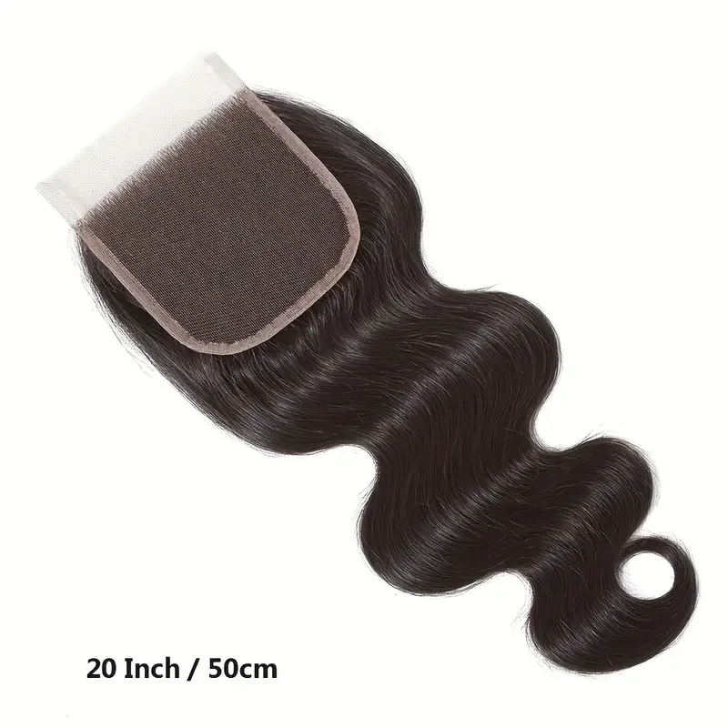 Body Wave Lace Closure Peruvian Remy Human Hair Weave 4x4 Lace Closures Pre Plucked With Baby Hair 10-20 Inch