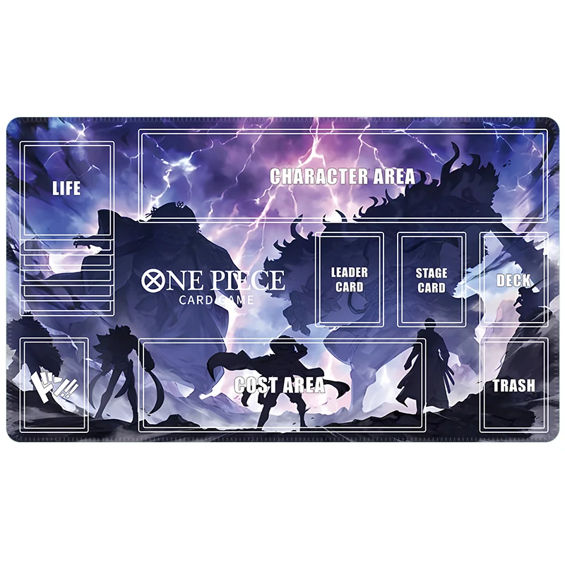 One Piece OPCG Luffy Karten-Spielmatte OPCG Zoro Einzelspieler-Brettspiel Karten-Kampfmatte Geschenk-Spielzeug – Detail 1