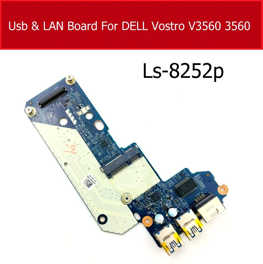 

LAN LINK Board FOR Dell Vostro 3560 Ehternet USB Port Connector Board Ls-8252p 04N1K8 CN-04N1K8