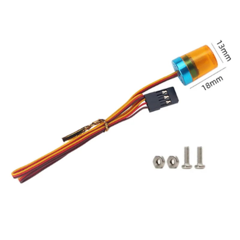360°Rotating Alarm Lamp For 1/14 Tamiya RC Truck LED Warning Lights Scania Actros MAN for Benz Tamiya LESU Tractor Upgrade Parts 5