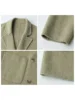 CHIC VEN Women's Woolen Coats Loose Casual Double Breasted Retro Double-sided Jacket Office Lady Outerwear Autumn Winter 2023 4