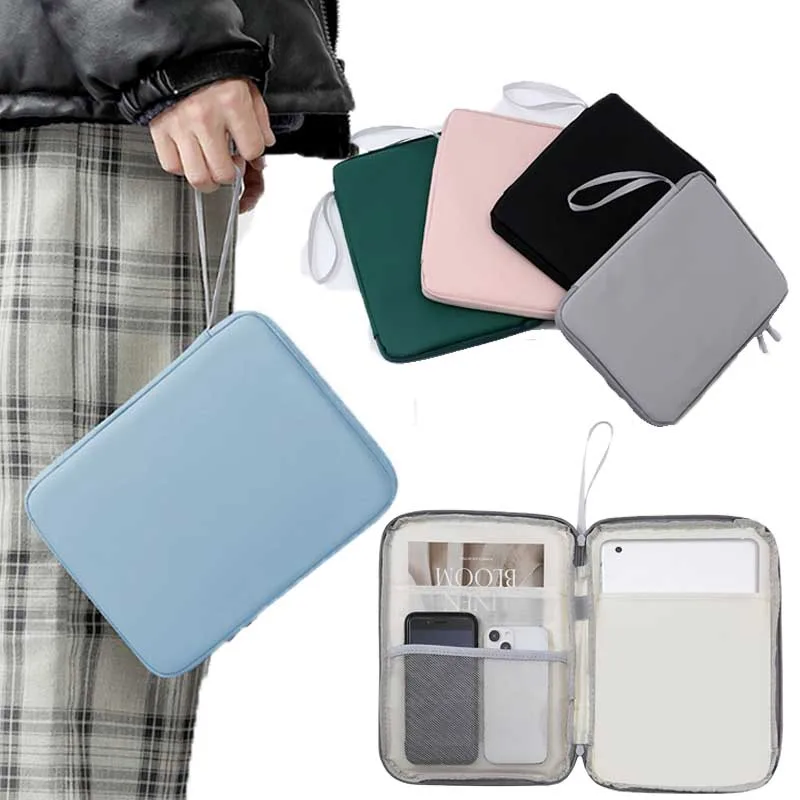 Sleek Shockproof Tablet Sleeve with Multi Pockets