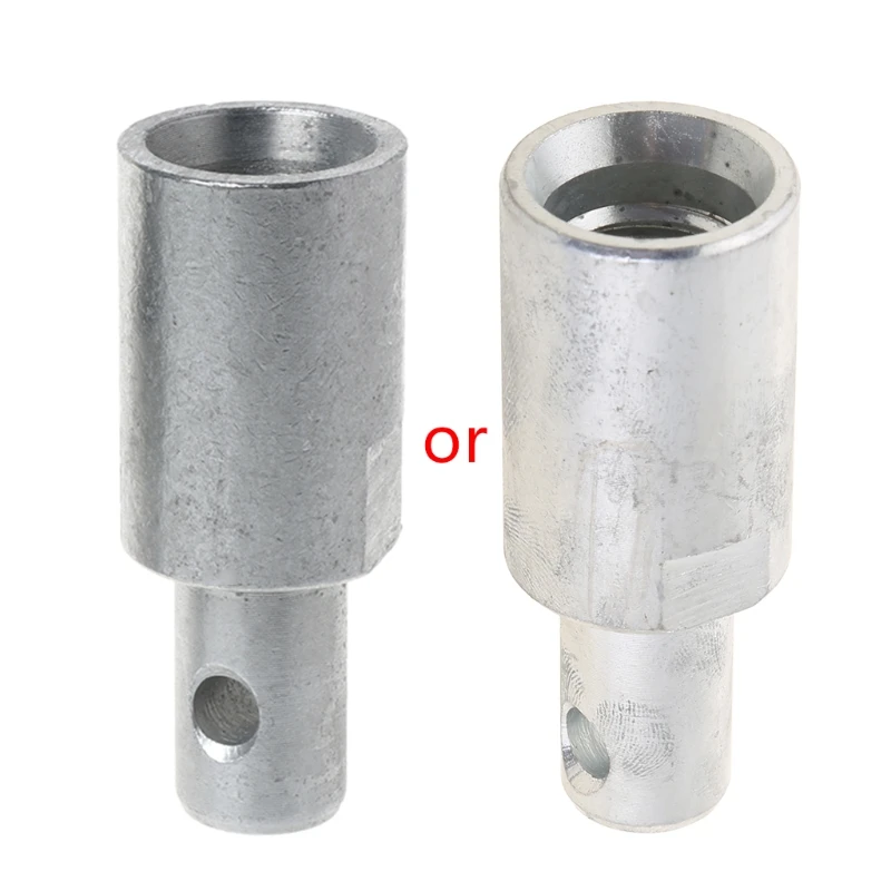 Adaptateur Perceuse Pour Tarière De Terre - Tige Ronde à 2 Fossettes - Métal Robuste - Pour Bricoleurs Et Pros - 4