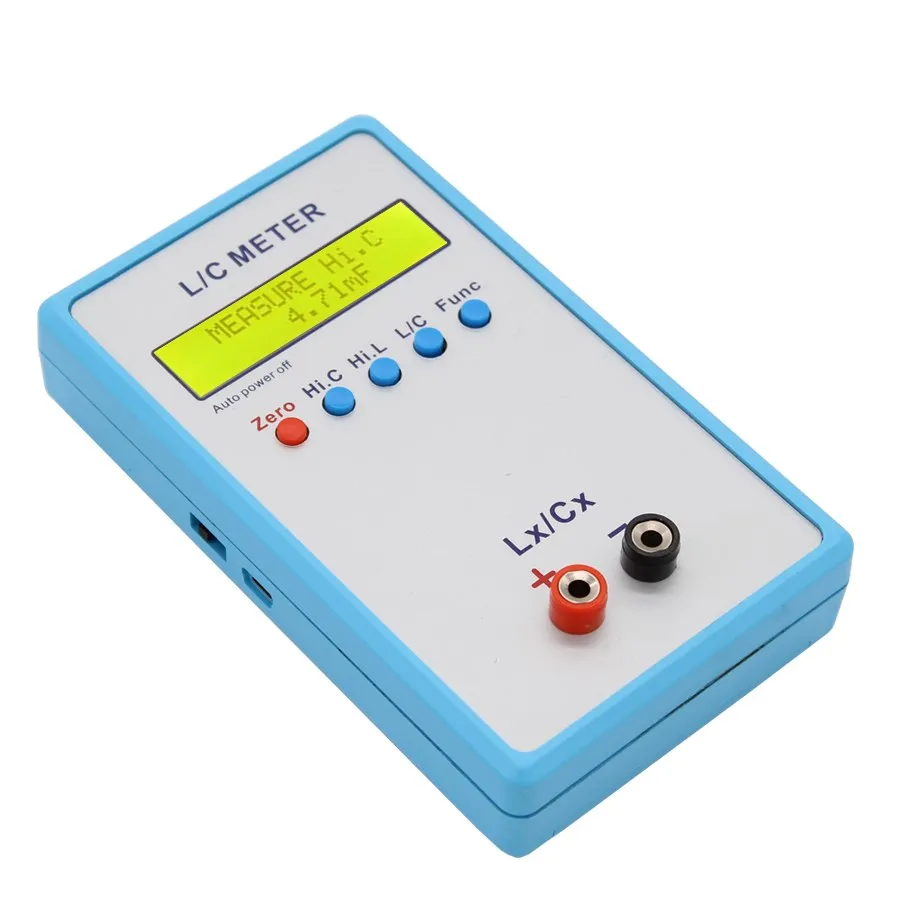 JUNTEK LC-200A LC200A Digital Handheld LCD Capacitance Inductance Meter Precision  1pF-100mF 1uH-100H Online LC Resonance Tester 4