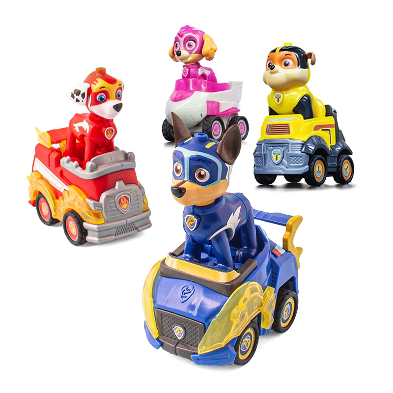 

Paw Patrol Anime Figure Cartoon Model Car Mashall Chase Skye Block Castle Compatible Brick Figure Children Christmas Toys Gifts
