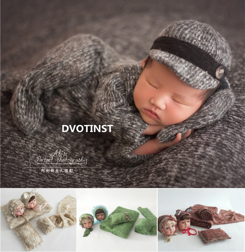 dvotinst-newborn-photography-puntelli-abiti-per-bambini-cappello-avvolgere-backgound-coperta-set-studio-servizi-fotografia-accessori-puntelli-foto