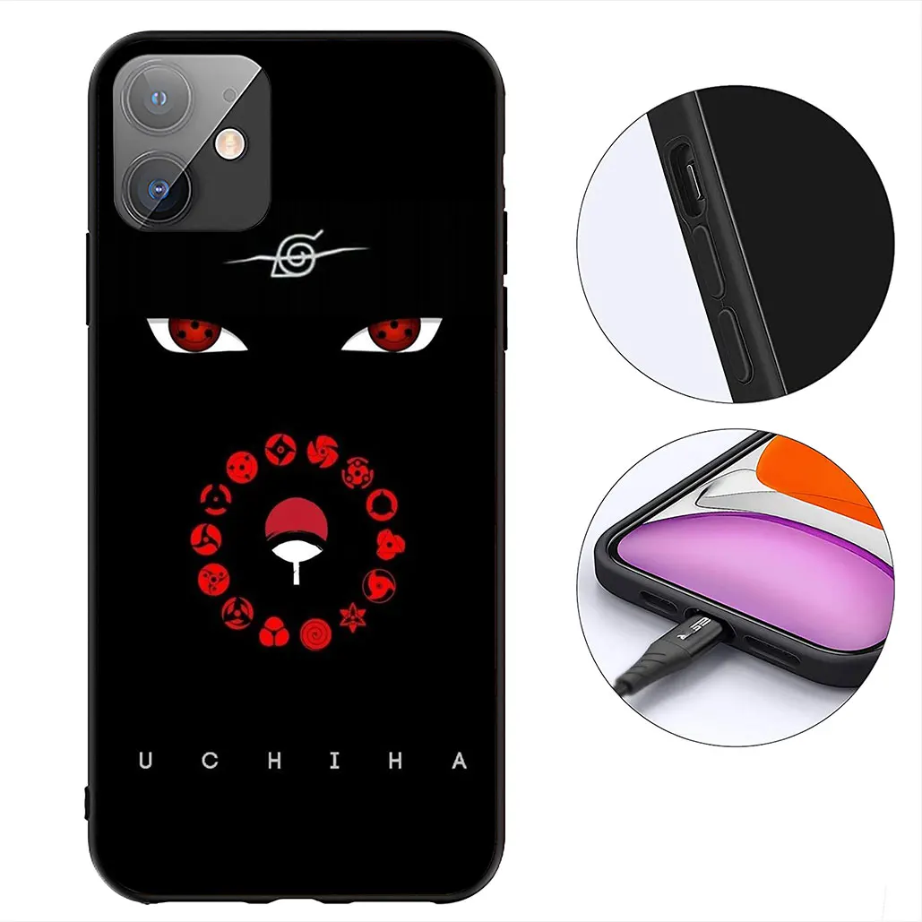 Cartoon Akatsuki Pain Naruto Logo Phone Cover Case