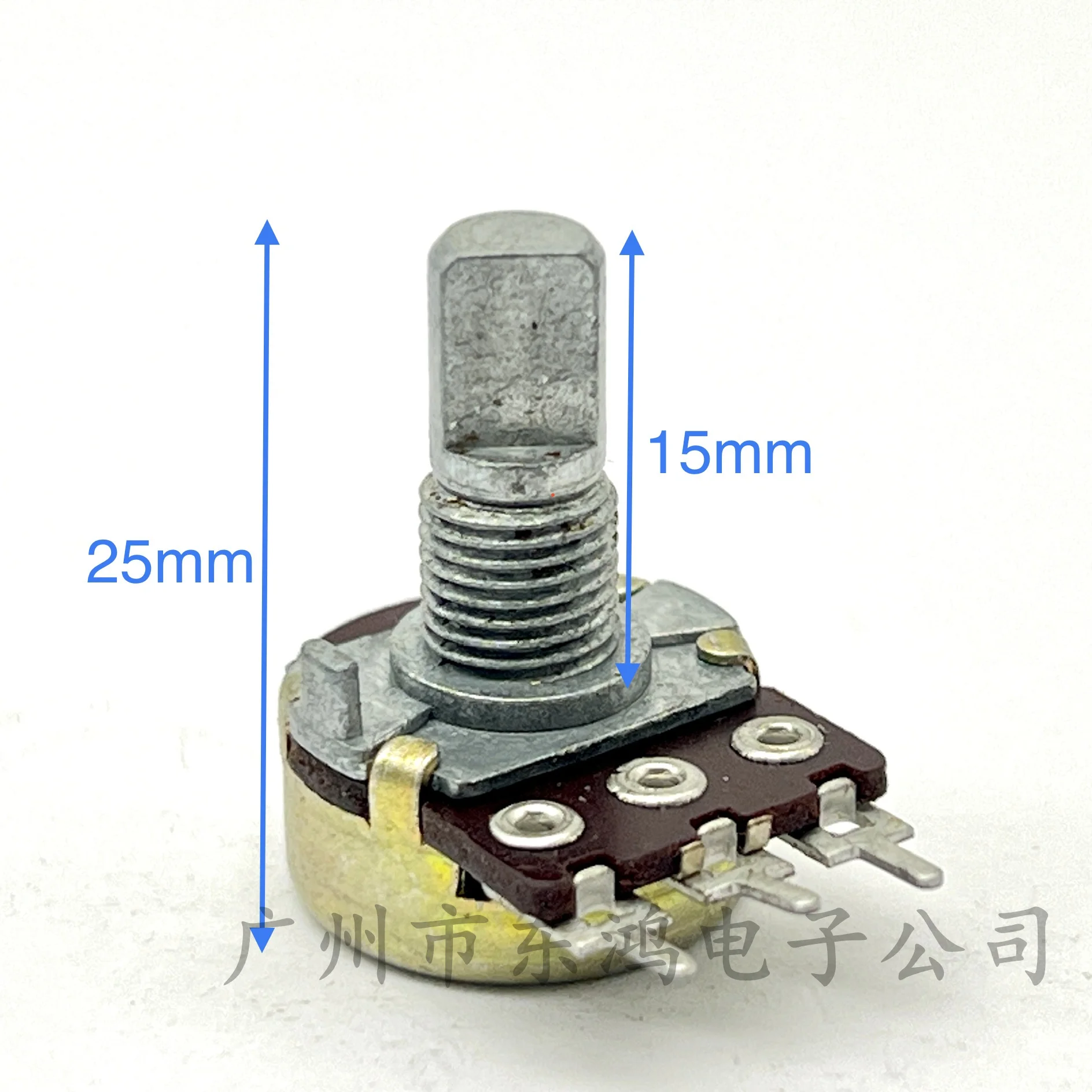 Rotary Potentiometer 1 PCS alpha RK16 single 3-pin rotary potentiometer A10K axis length 15mm