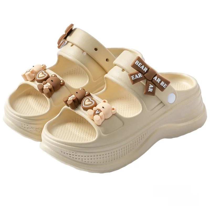 Women's Sandals 2026 New Summer Outdoor Fashion Heightening Work Special Soft Bottom Anti-slip Casual Slippers Ladies - 5