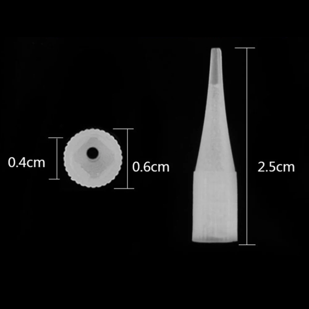 Small Disposable R1 Tattoo Needle Caps Permanent Makeup 1R Tips For Traditional Tattoo Machine Plastic Sterilized Tip Supplies