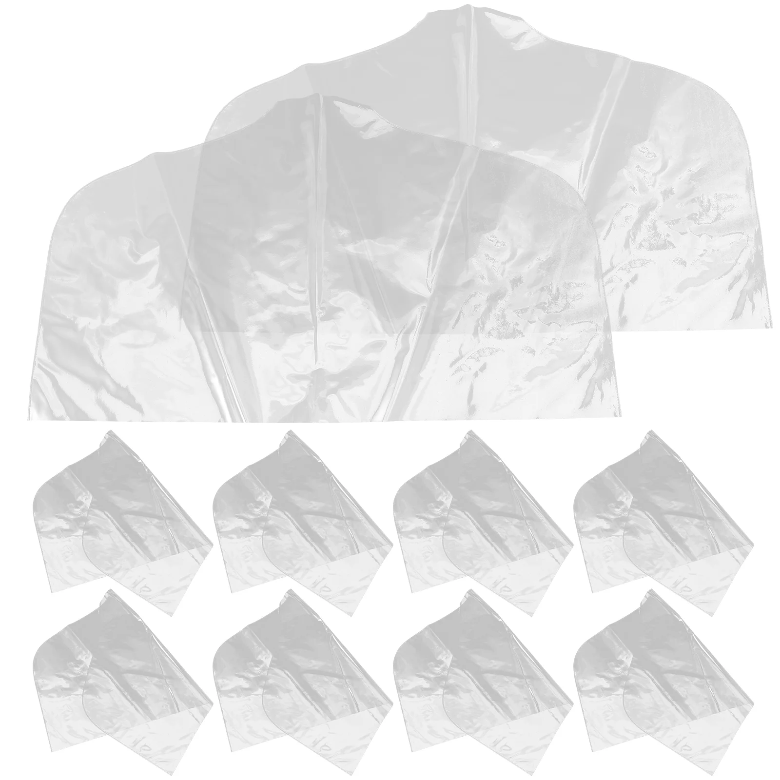 

Clothes Shoulder Covers Hanging Plastic Clothing Dust Covers Dress Suit Coat Garment Protector Shoulder Wardrobe Organizer
