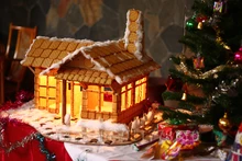  Merry Christmas Diamond Painting Gingerbread House 5D Diy Full Square Round Rhinestones Embroidery Cross Stitch Home Decoration 