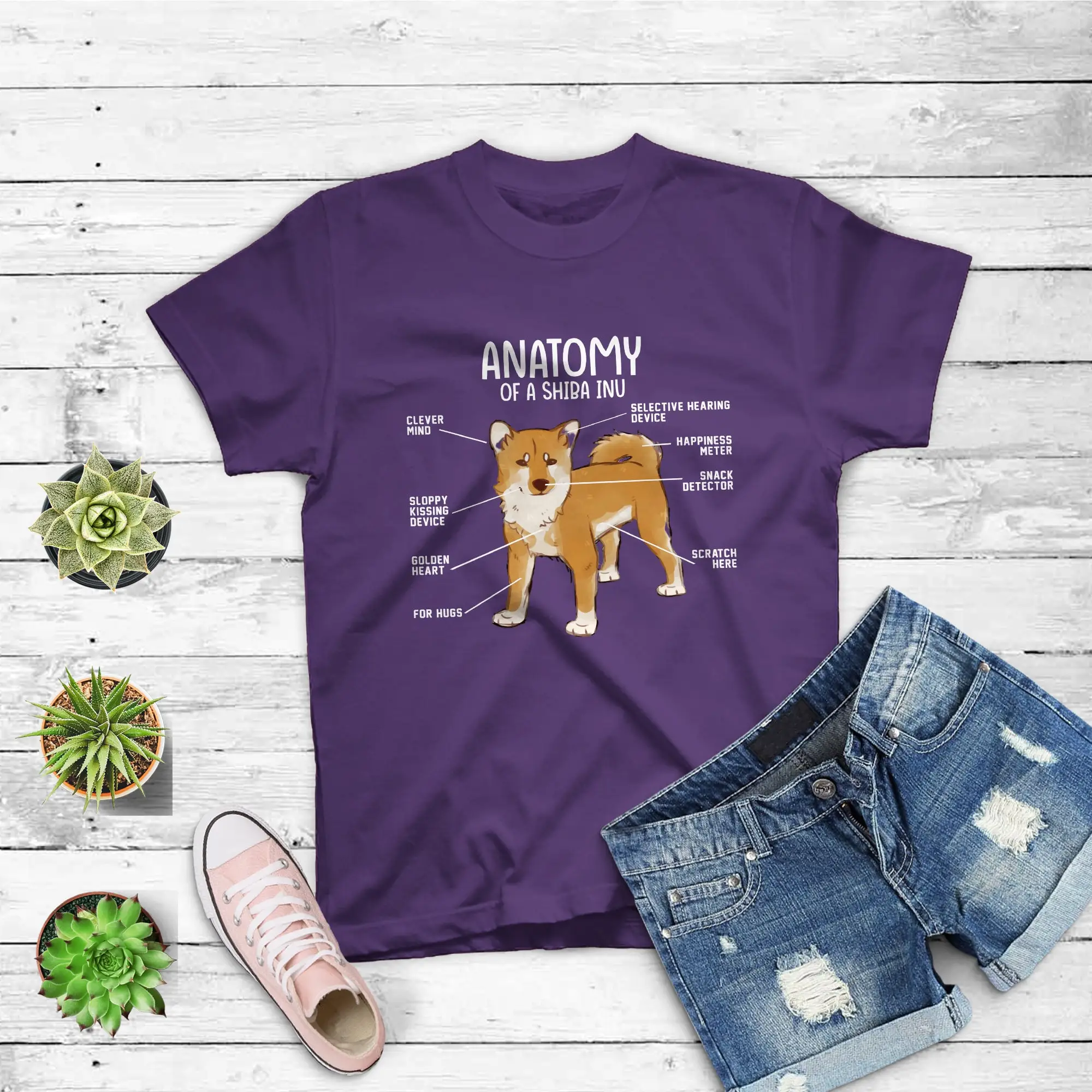 

Funny Anatomy Shiba Inu Dog Lover T Shirt