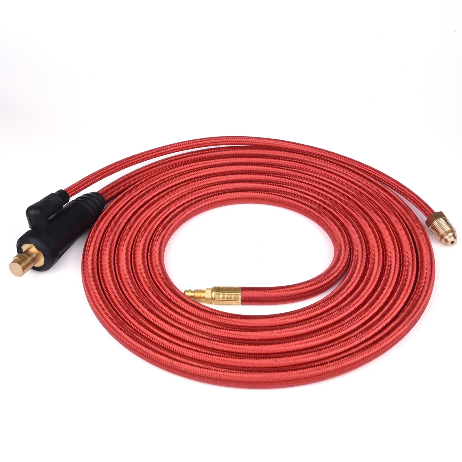 Welding Torch Welding Cable Connector 4M/13ft 7M/23ft WP17 TIG Welding Torch Gas-Electric Integrated Rubber Hose Cable Wires 5/8 UNF Quick 35-50 Euro Connector