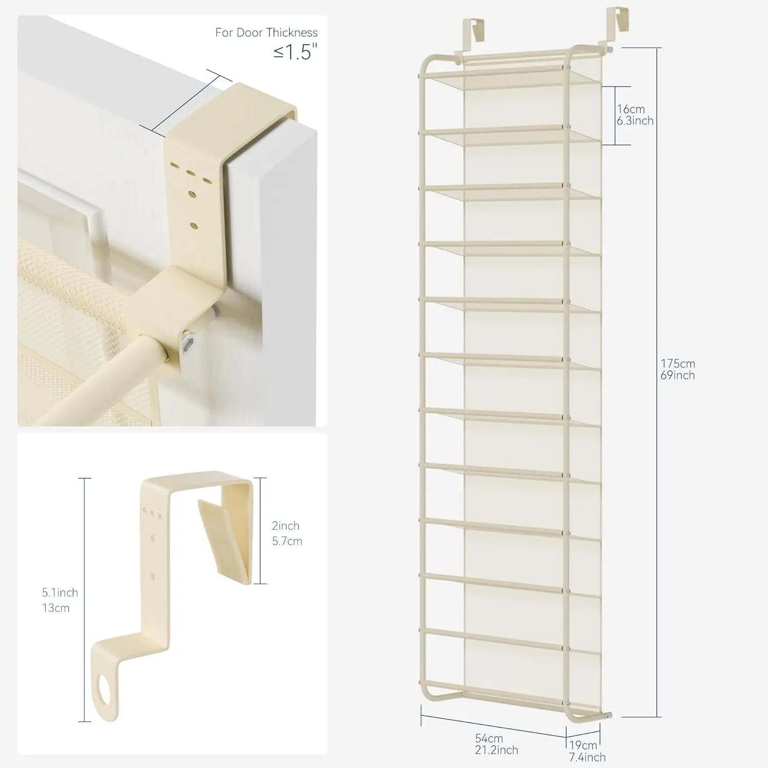 Over Door Shoe Organizer